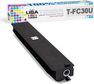 MADE IN USA TONER for Toshiba T-FC30U (TFC30U), e-Studio 2050c, 2051c, 2550c, 2551c (Black)