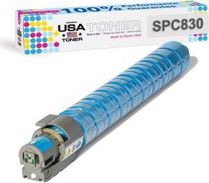 MADE IN USA TONER Compatible Replacement for Ricoh SP C830dn, SP C831dn, 821184, 821120 (Cyan)
