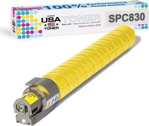 MADE IN USA TONER Compatible Replacement for Ricoh SP C830dn, SP C831dn, 821182, 821118 (Yellow)