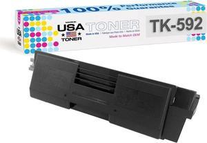 MADE IN USA TONER Compatible Replacement for Kyocera FS-C5250dn, TK-592, M6026cidn, M6526cidn, P6026cdn (Black Cartridge)