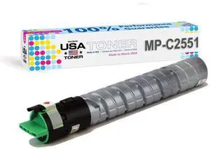 MADE IN USA TONER Compatible Replacement for Ricoh MP C2051, C2551, C2030, C2050, C2530, C2550, 841586, 841500, 841280 (Black)
