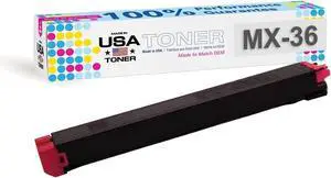 MADE IN USA TONER Cartridge Replacement for Sharp MX36NT, MX-2610N MX-2615N MX-3110N MX-3115N MX-3610N (Magenta) MADE IN USA TONER Cartridge Replacement for Sharp MX36NT, MX-2610N MX-2615N MX-3110N MX-3115N MX-3610N (Magenta)