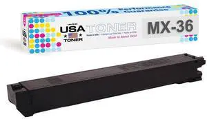 MADE IN USA TONER Cartridge Replacement for Sharp MX36NT, MX-2610N MX-2615N MX-3110N MX-3115N MX-3610N (Black) MADE IN USA TONER Cartridge Replacement for Sharp MX36NT, MX-2610N MX-2615N MX-3110N MX-3115N MX-3610N (Black)