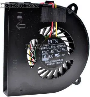 DBTLAP Fan for DFS470805WL0T 60x60x8mm DC5V 0.40A Sve1711x1eb SVE17 Computer Notebook Cooling Fan DBTLAP Fan for DFS470805WL0T 60x60x8mm DC5V 0.40A Sve1711x1eb SVE17 Computer Notebook Cooling Fan