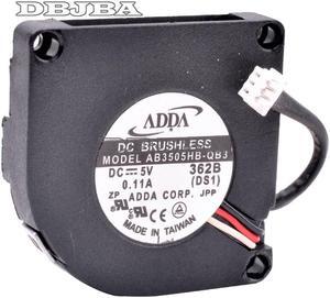 DBTLAP Fan for AB3505HB-QB3 3.5cm 3507 35x35x7mm 5V 0.11A Mini Side Blowing Turbine Blower Cooling Fan