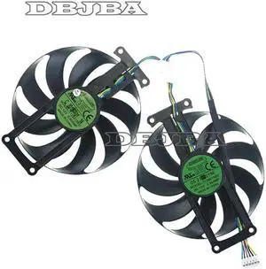 DBTLAP graphics card fan T129215BU DC12V 0.50AMP 4PIN Fan For ASUS DUAL RTX2060 O6G EVO