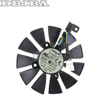 DBTLAP Cooling Fan Graphic Video Card GTX 980Ti 960 970 1060 1070 87mm 4Pin T129215SU