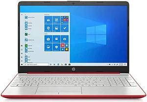 HP 2023 15.6" HD Laptop Computer Intel Dual-Core Pentium Gold 6405U 8GB DDR4 128GB SSD Intel UHD Graphics HD Webcam Bluetooth RJ-45 USB-C HDMI Windows 10 Scarlet Red w/RE 32GB USB