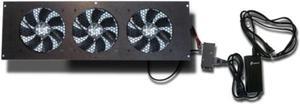 Coolerguys Pre-Set Thermal Controlled Cooling Kits for Cabinets, AV, and Components (Triple 120mm, Thermal Plastic)