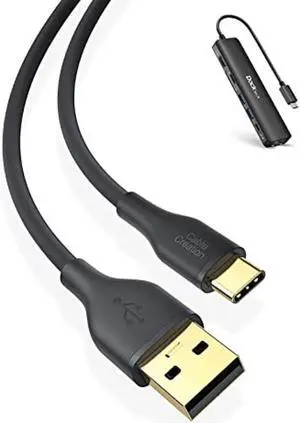 Bundle - 2Items:CableCreation USB A to USB C Cable 6ft + USB C Hub 4K 60Hz