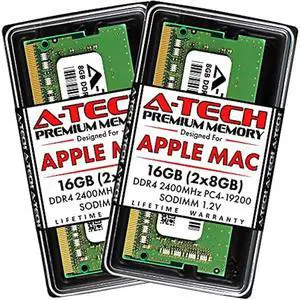 A-Tech 16GB (2x8GB) RAM for Apple iMac 2017 (27 inch Retina 5K & 21.5 inch Retina 4K) | DDR4 2400MHz SODIMM PC4-19200 1.2V 260-Pin SO-DIMM Memory Upgrade Kit
