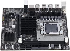 X58 Motherboard for LGA 1366 CPU Slot, 2xDDR3 DIMM,Support DDR3 1866 MHz, 1 PCIE X16, USB2.0 Pin, 4 SATA2.0, 1 PCIE X1, Computer Mainboard for Desktop
