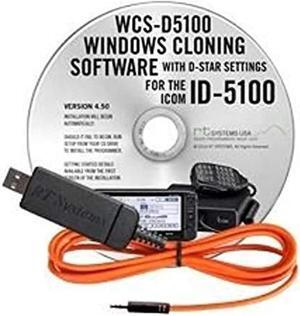 WCSD5100-USB-Data Programming Kit Programming Software and USB-RTS05 Data Cable for Icom ID-5100