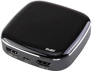 Capture Card Switch, KuWFi Video Capture Card, Game Capture Card 4K 1080P 60FPS, HDMI to USB C Capture Card for Streaming Work with PS4/PC/OBS/Camera