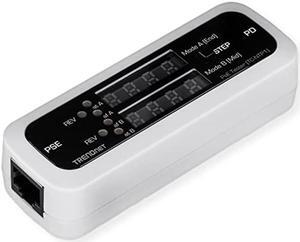 TRENDnet Inline PoE Tester, TC-NTP1, Tests 4PPoE, PoE+, PoE & Passive PoE Technology, Wattage, Voltage, Amperage, Polarity, LED Display, Battery-Free, Troubleshoot PoE Issues, IEEE 802.3af/at/bt