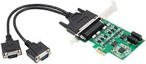 Syba 2 Port DB9 RS-422 / 485 Serial PCI-Express 2.0 x1 Card (SI-PEX15043)