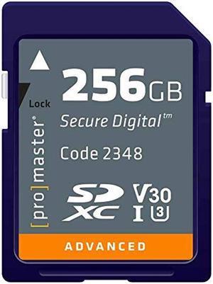 Promaster SDXC 256GB Advanced Memory Card UHS-1 Speed Class 3 V30