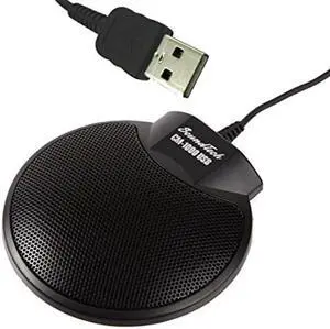 VEC Sound Tech CM-1000USB Table Top Conference Meeting Microphone with Omni-Directional Stereo USB