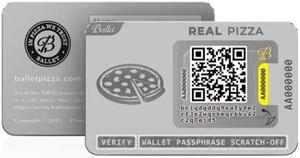 Ballet 2-Pack Real Pizza - Nondescript Cryptocurrency Wallet for Bitcoin, Ethereum, XRP, Litecoin, and 200+ Other Cryptocurrencies, The Easiest Crypto Cold Storage Wallet