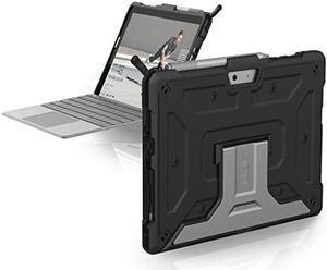 URBAN ARMOR GEAR UAG Microsoft Surface Go 3 / Surface Go 2 / Surface Go [10.5-inch Screen] Case Feather-Light Rugged Aluminum Stand Military Drop Tested Cover, Black
