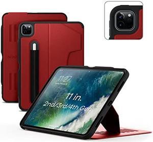 ZUGU Case for iPad Pro 11 inch (1st, 2nd, 3rd & 4th Gen) 2018/2020/2021/2022 - Slim Protective Case - Wireless Apple Pencil Charging - Convenient Magnetic Stand & Sleep/ Wake Cover - Cherry Red