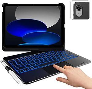 typecase Touch iPad 10th Generation Case with Keyboard (10.9", 2022), Multi-Touch Trackpad, 10 Color Backlight, 360deg Rotatable, Thin & Light for Apple iPad 10th Gen 10.9