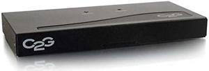 C2G 29551 4-Port VGA (UXGA) Monitor Splitter/Extender, TAA Compliant, Black