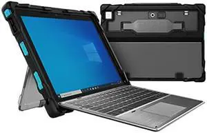 Gumdrop DropTech Laptop Case Fits Dell Latitude 12" 7200/7210 2-in-1 (Without Smart Card Reader) for Office, Travel, Business and Professionals, Rugged Bumpers for Reliable Device Protection - Black