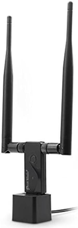 Panda Wireless PAU09 N600 Dual Band (2.4GHz and 5GHz) Wireless N USB Adapter W/ Dual 5dBi Antennas - Windows XP/Vista/7/8/8.1/10/11, Mint, Ubuntu, openSUSE, Fedora, Centos, Kali Linux and Raspbian