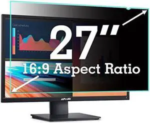 APeiSi 27 Inch Computer Privacy Screen Filter for 16:9 Widescreen Monitor - Privacy Filter,Anti-Glare and Anti-Blue light Screen Protector