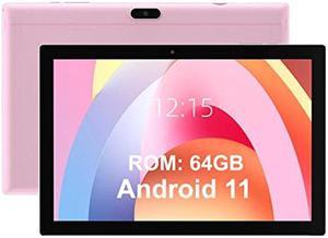 10 Inch Tablet 64GB Storage Tablets Android 11 Tab 512GB Expand 8MP Camera QuadCore Processor 2GB RAM WiFi 6000MAH Battery 101 IPS HD Touch Screen Google Tableta Pink