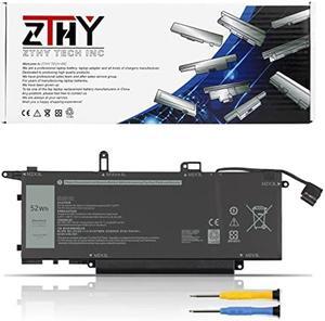 ZTHY NF2MW Laptop Battery Replacement for Dell Latitude 7400 2-in-1 Latitude 9410 2-in-1 Series Notebook P110G P110G001 7146W 085XM8 08W3YY 0C76H7 C76H7 0G8F6M 7.6V 52Wh 6500mAh 4-Cell