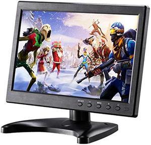 KALESMART 10.1 inch Small Computer Monitor HD 1024x600 with HDMI VGA BNC Port, Raspberry pi Display Screen Monitor, Video HDMI Monitor - Build with Speakers