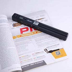  XQCK Portable Scanner Handheld Scanner for A4 Documents,  Photo,Pictures,Receipt. Scanner Wand for Flat Scanning, UP to 900 DPI  ，Include 16G SD Card , a Pair of AA Batteries, Black : Office