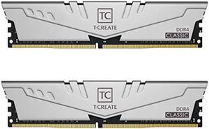 TEAMGROUP T-Create Classic 10L DDR4 32GB Kit (2 x 16GB) 3200MHz (PC4 25600) CL22 Desktop Memory Module Ram - TTCCD432G3200HC22DC01