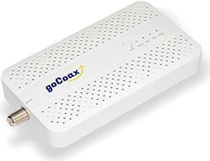 goCoax MoCA 2.5 Adapter with 2.5GbE Ethernet Port. MoCA 2.5. 1x 2.5GbE Port. Provide 2.5Gbps Bandwidth with existing coaxial Cables. White(Single, MA2500D)