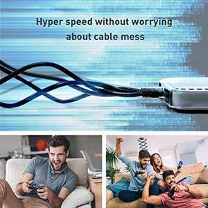Ethernet Cable 100 ft, Cat 8 Ethernet Cable, Support Cat7/Cat5/Cat5e/Cat6/Cat6e Standards, High Speed 40Gbps 2000Mhz F/FTP LAN Wires with RJ45 Gold Plated Connector for Modem, Router, PC, Gaming, Xbox