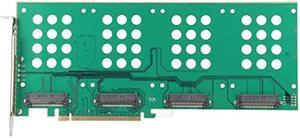 U.2 PCIe Adapter, U.2 to PCIe Card NVMe PCIe Card NVMe PCIe Adapter W/ Mini Dual U.2 SFF-8639 Interface PCIe SSD Adapter for 2.5in U.2 NVMe SSD-SFF-8639 PCIe Adapter