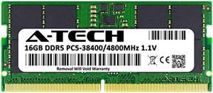 A-Tech 16GB DDR5 4800 MHz SODIMM PC5-38400 CL40 262-Pin 1.1V Laptop RAM Memory Module