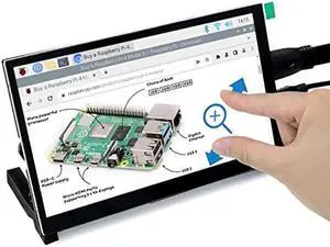 FREENOVE 7 Inch HDMI Touchscreen Monitor for Raspberry Pi Jetson Nano PC (No Shell), 1024x600 Pixel IPS Display, 5-Point Touch Capacitive Screen