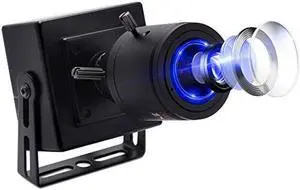USB Camera 2.8-12mm varifocal Lens Webcam Webcamera for Windows Android Linux Mac Video Comference USB Webcams Plug&Play OTG USB 2.0 Compact Camere (8 Megapixel-02G)