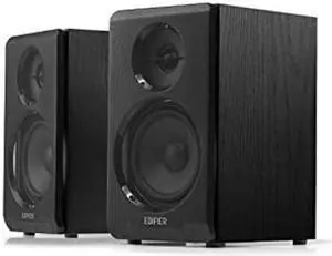 Edifier R33BT Active Bluetooth Computer Speakers - 2.0 Bookshelf Speaker - Powered Studio Monitor, Black - Pair