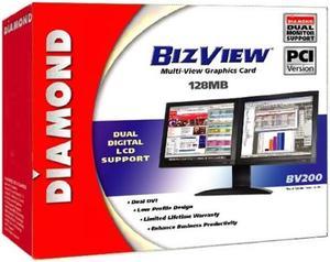 Diamond BizView BV200 PCI 128MB Multi View Graphics Card