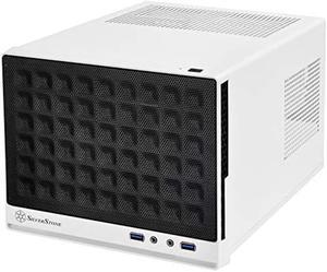 SilverStone Technology Mini-DTX, Mini-ITX Small Form Factor Computer Case SG13WB Black/White