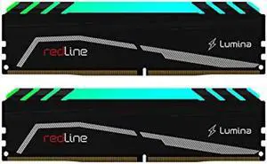 Mushkin Redline Lumina - DDR4 RGB Gaming DRAM - 16GB (2x8GB) UDIMM Memory Kit - 4000MHz (PC4-32000) CL-18 - 288-pin 1.35V Desktop RAM - XMP Ready - LED Heatsink - (MLA4C400JNNM8GX2)