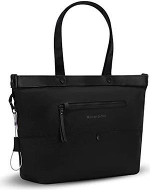 Sherpani Cali, Anti Theft Tote Bag, Travel Bag, Tote Purse, Teacher Bag, Work Tote Bags for Women, Laptop Bag, Fits 15 Inch Laptop (No Sleeve) (Carbon)