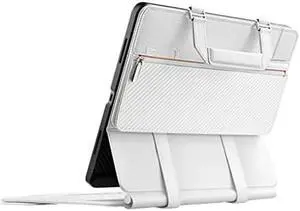 PITAKA iPad Pro Sleeve Compatible with Magic Keyboard iPad Pro 11 Inch & iPad Air 10.9 Inch , Minimalist iPad Pro Bag, Polyester Fiber, and PU Leather Made, White