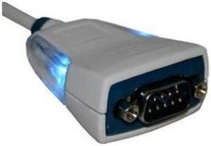FTDI US232R-100-BULK, Cable, Assembly; USB-RS232; 9 COND; 24AWG; 1M; USB-A, DB9 Male; W/LEDs