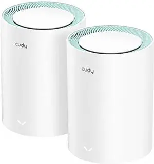 Cudy AC1200 Gigabit Whole Mesh WiFi System, Dual Band, WiFi Extender, Gigabit Ports, High Gain Antennas, VPN, Cloudflare, Connect Up to 100 Devices, M1300 2-Pack