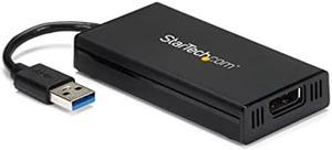 StarTech.com USB 3.0 to DisplayPort Adapter 4K Ultra HD, DisplayLink Certified, Video Converter w/ External Graphics Card - Mac & Windows (USB32DP4K)
